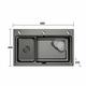 Функционална кухненска мивка 680х460 мм TITAN BLACK - размери