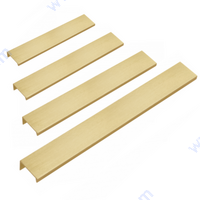 Кант дръжки HEXI драскано злато - 200/ 300/ 500/ 850 мм