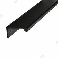 Кант дръжка Г-образна, 3м - черен мат