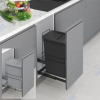 Кухненска кофа 35л. за вграждане в шкаф 300 мм с ПЛАВНО