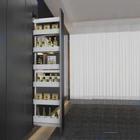 Висока бяла колона КОМФОРТ за шкаф 150, 6-етажна, Н1753 мм