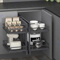 Механизъм MAGIC CORNER с плътни дъна - универсален