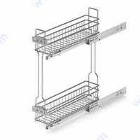 Механизъм за бутилки за шк.150, куадро водачи с пълно изтегляне и плавно прибиране