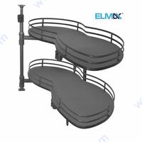 БЪБРЕК графит, плавно изтегляне, плавно прибиране и висок двоен борд