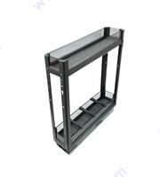 Мех. за бутилки ELMAX Glass Show, графит, с долно водене