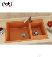 Двукоритна композитна кухненска мивка