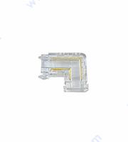 Прозрачен ъглов конектор за COB LED ленти и тип 2835