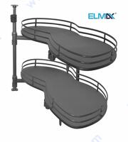 БЪБРЕК графит, плавно изтегляне, плавно прибиране и висок двоен борд